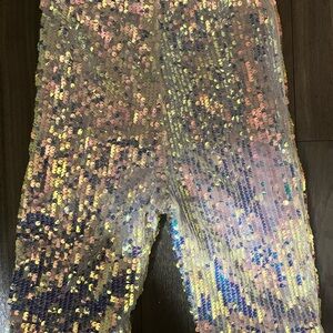 Forever 21 Multicolor Sequin Shorts Leggings